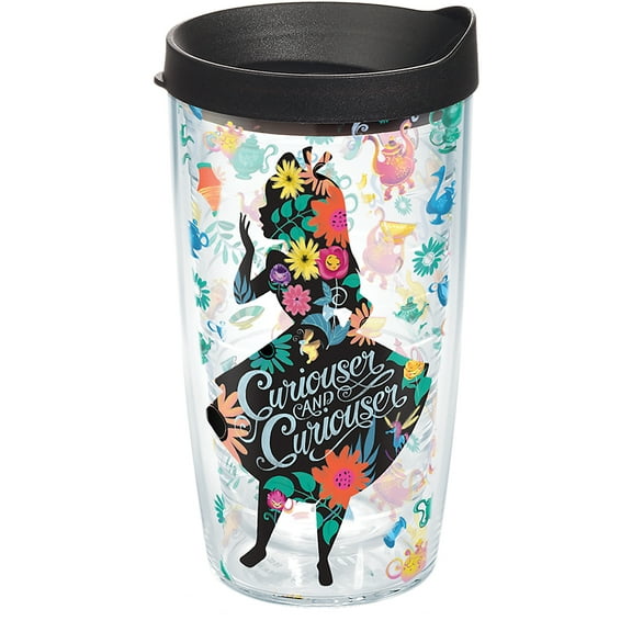 Tervis Disney - Alice In Wonderland - Curiouser Made in USA Double Walled  Insulated Tumbler Travel Cup Keeps Drinks Cold & Hot, 16oz, Classic
