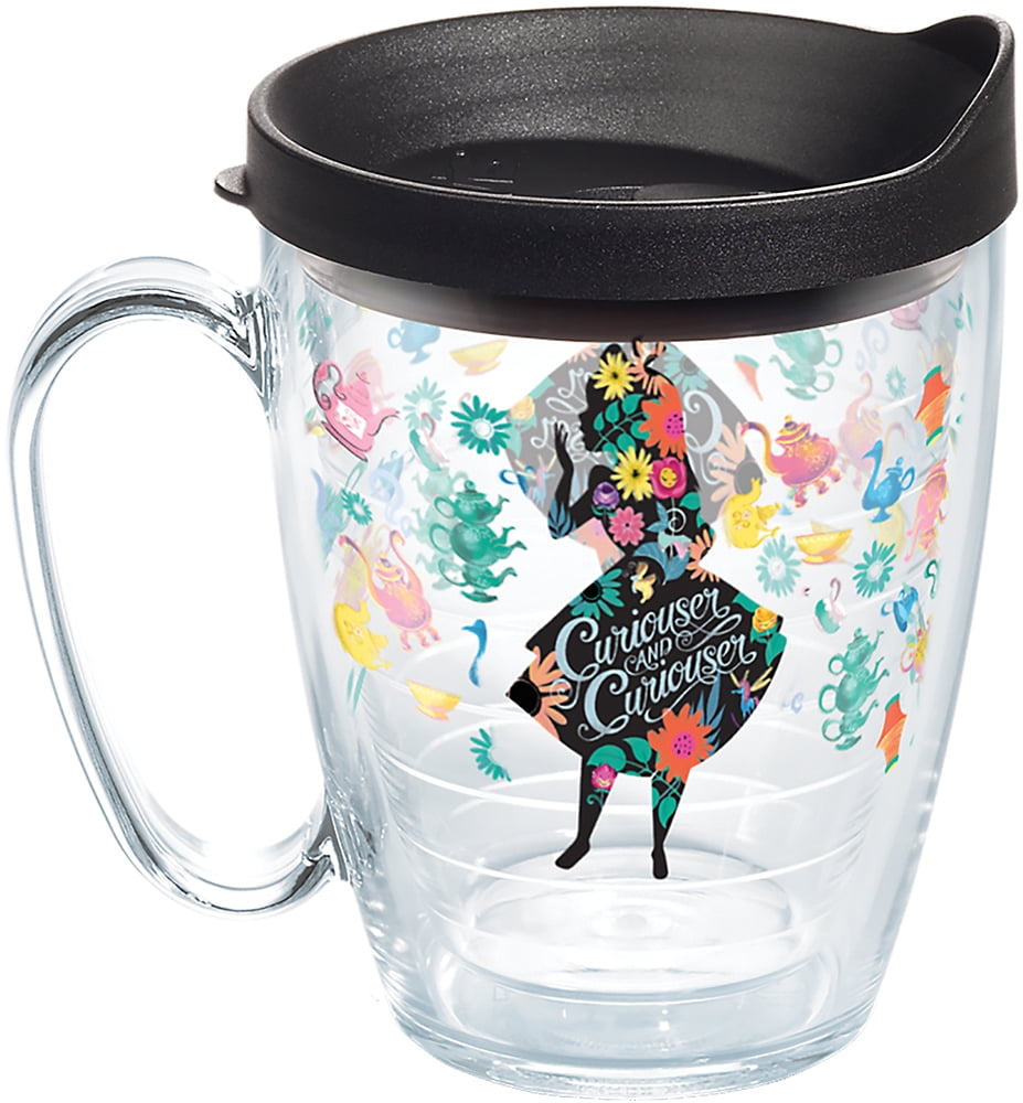 Tervis Disney - Alice In Wonderland - Curiouser Made in USA Double Walled  Insulated Tumbler Travel Cup Keeps Drinks Cold & Hot, 16oz Mug with Handle,  ...