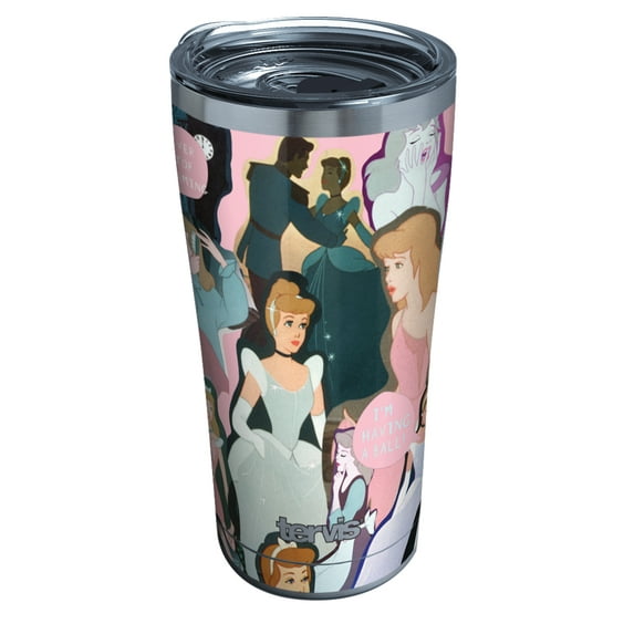 Tervis Disney - Cinderella - 70th Anniversary Triple Walled Insulated Tumbler Travel Cup Keeps Drinks Cold & Hot, 20oz, Stainless Steel