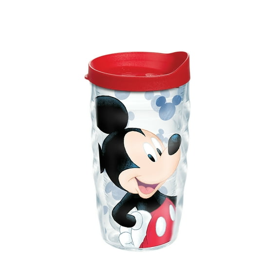 Tervis Disney Groovin Mickey Made in USA Double Walled Insulated Tumbler Travel Cup Keeps Drinks Cold & Hot, 10oz Wavy, Classic