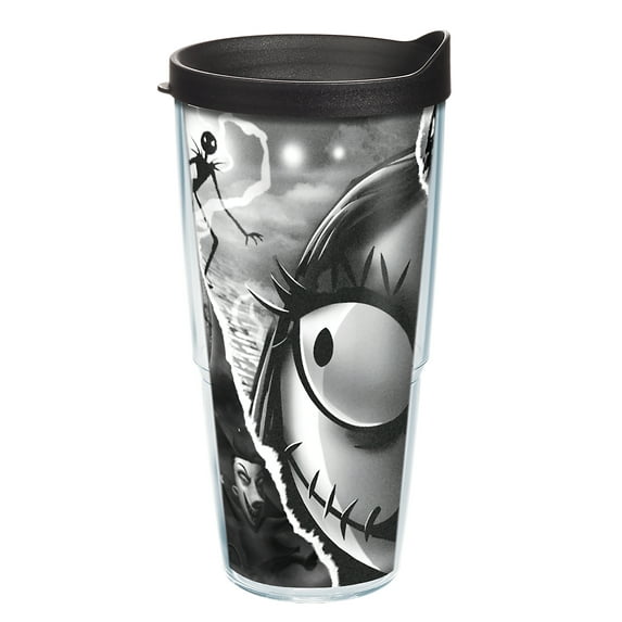 Tervis Disney Nightmare Before Christmas Torn Collage Made in USA Double Walled Insulated Tumbler Travel Cup Keeps Drinks Cold & Hot, 24oz, Classic