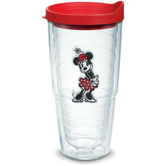 Tervis Disney Original Made in USA Double Walled Insulated Tumbler Travel Cup Keeps Drinks Cold & Hot, 24oz, Minnie