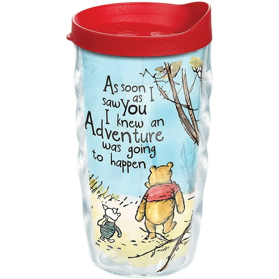 Tervis Disney - Winnie the Pooh Adventure Made in USA Double Walled Insulated Tumbler Travel Cup Keeps Drinks Cold & Hot, 10oz Wavy, Lidded