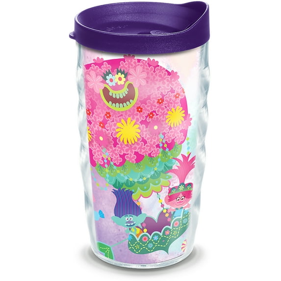 Tervis DreamWorks Trolls Made in USA Double Walled Insulated Travel Tumbler, Lotta Love - 10oz Wavy