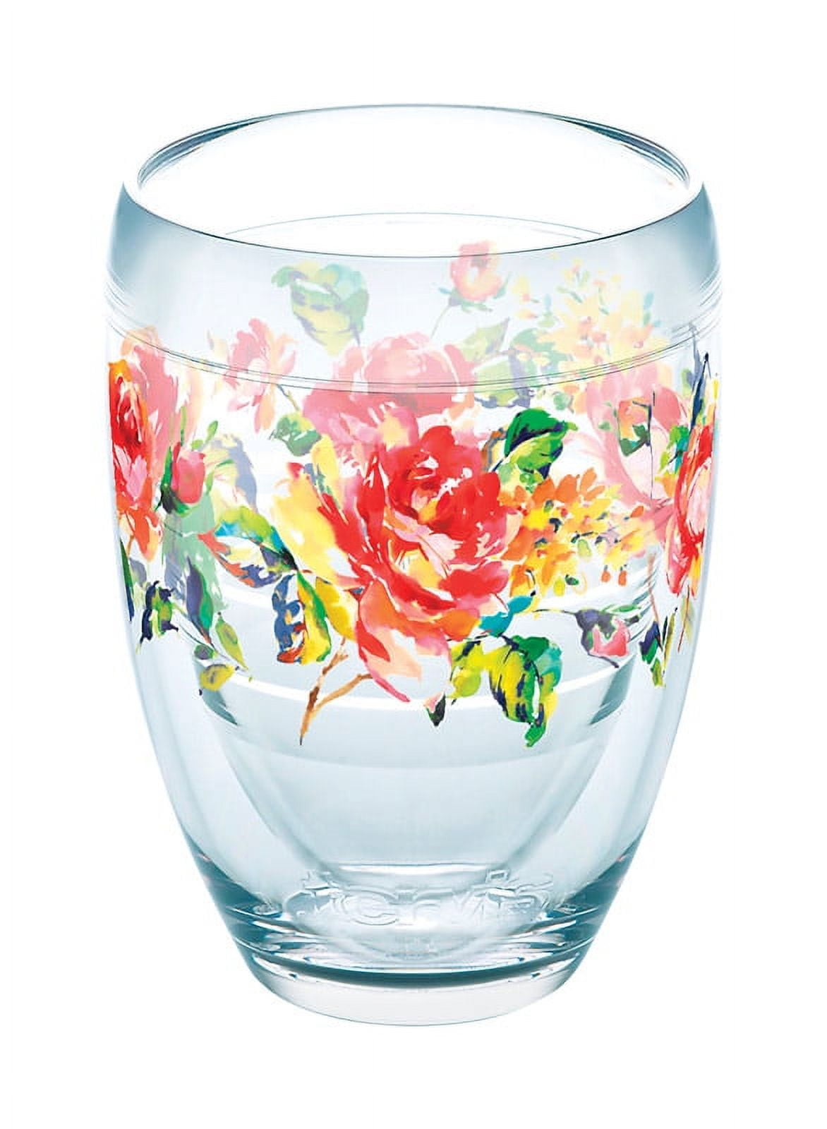 Tervis Fiesta 9 oz. Multicolored Stemless Wine Glass Tritan - Case Of: 1; Each Pack Qty: 1