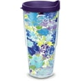 thumbnail image 1 of Tervis Fiesta Purple Floral Made in USA Double Walled  Insulated Tumbler Travel Cup Keeps Drinks Cold & Hot, 24oz, Classic, 1 of 9