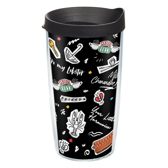 Tervis Friends Collage Made in USA Double Walled Insulated Travel Tumbler, Classic 16oz