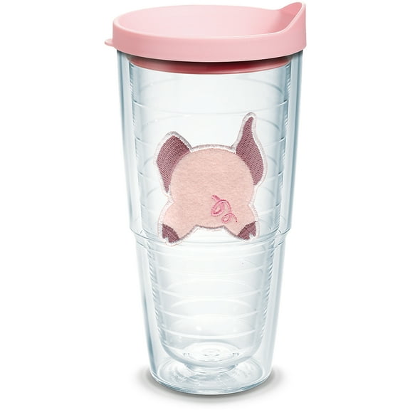 Tervis Front & Back Pig Made in USA Double Walled  Insulated Tumbler Travel Cup Keeps Drinks Cold & Hot, 24oz, Classic