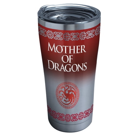 Tervis Game of Thrones™ Triple Walled Insulated Tumbler Travel Cup Keeps Drinks Cold & Hot, 20oz - Stainless Steel, Mother of Dragons