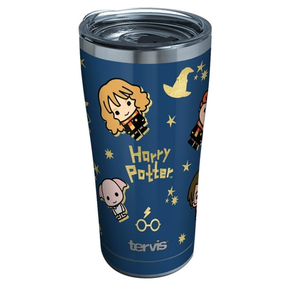 Tervis Harry Potter Charm Icons Triple Walled Insulated Tumbler Travel Cup Keeps Drinks Cold & Hot, 20oz, Stainless Steel