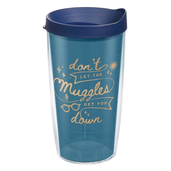 Tervis Harry Potter Don't Let Muggles Get You Down Made in USA Double Walled Insulated Travel Tumbler, Classic 16oz