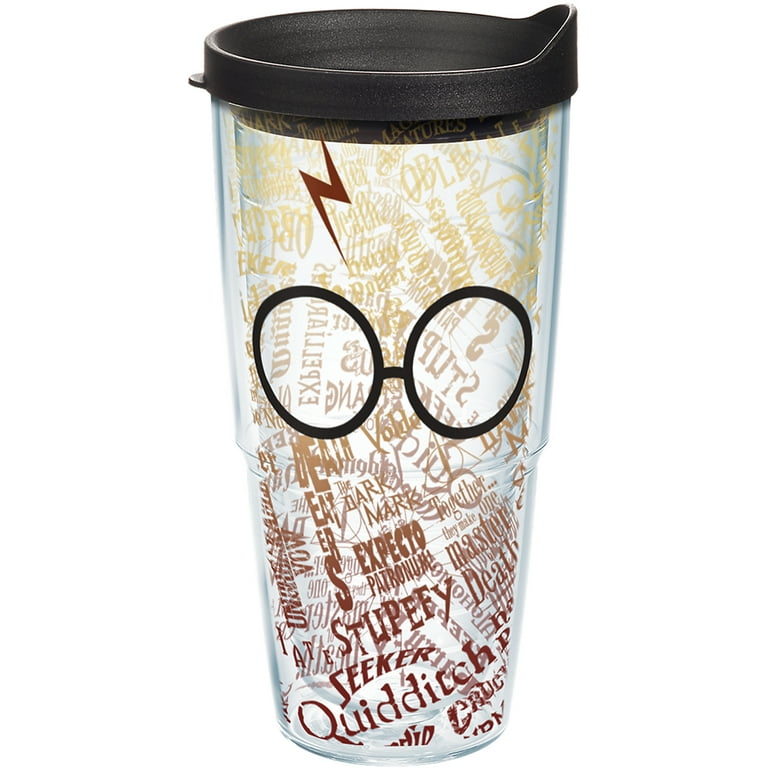 Tervis Harry Potter - 24 Oz Group Charms Tumbler with Wrap and Black Lid  Clear
