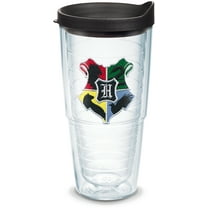 Tervis Harry Potter - Hogwarts House Crests Made in USA Double Walled Insulated Travel Tumbler, Classic 24oz