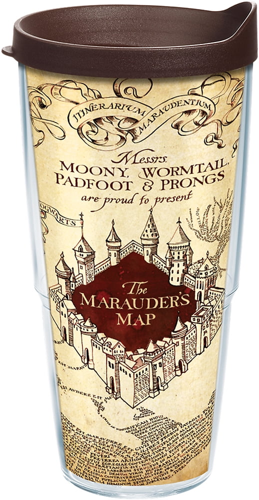 Tervis Harry Potter The Marauder's Map Made in USA Double Walled  Insulated Tumbler Travel Cup Keeps Drinks Cold & Hot, 24oz - V1, Classic