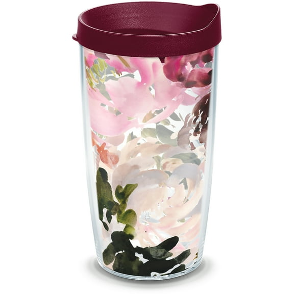 Tervis Kelly Ventura Floral Collection Made in USA Double Walled Insulated Travel Tumbler, Posy
