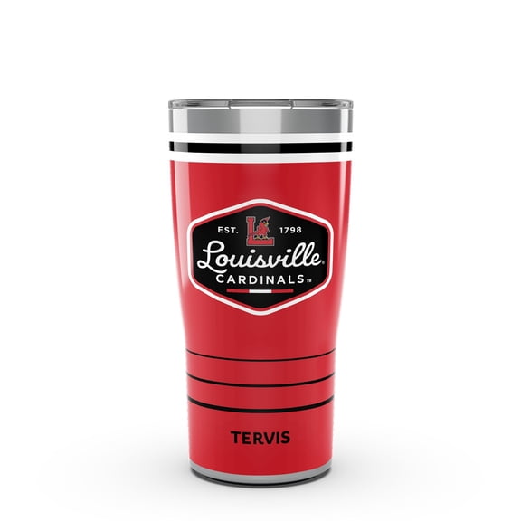 Tervis Louisville Cardinals 20oz. Vintage DuraPrint-- Stainless Steel Travel Tumbler