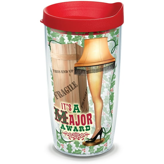 Tervis Made in USA Double Walled A Christmas Story Insulated Tumbler Cup Keeps Drinks Cold & Hot, 16oz, Fragile