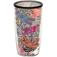 thumbnail image 1 of Tervis Made in USA Double Walled Dragonfly Mandala Insulated Tumbler Cup Keeps Drinks Cold & Hot, 16oz Unlidded, Quartz, 1 of 8