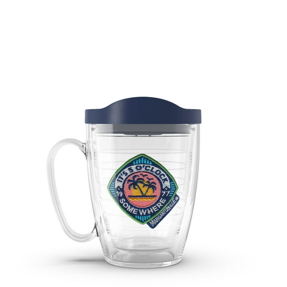 Tervis Margaritaville 5 O'Clock Palm Made in USA Double Walled Insulated Travel Tumbler, Classic - 16oz Mug