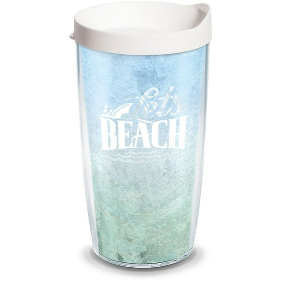 Tervis  Margaritaville Landshark Lets Beach Made in USA Double Walled Insulated Travel Tumbler, Classic 16oz