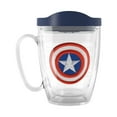 thumbnail image 1 of Tervis Marvel Captain America Icon Made in USA Double Walled  Insulated Tumbler Travel Cup Keeps Drinks Cold & Hot, 16oz Mug with Handle, Classic, 1 of 9