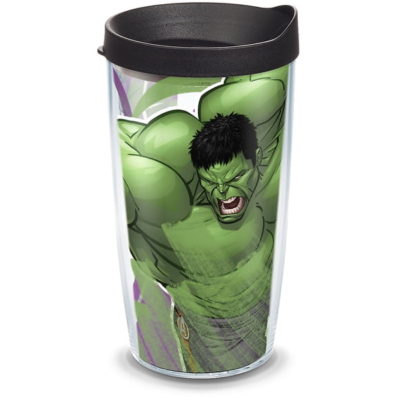 Tervis Marvel - Hulk Iconic Made in USA Double Walled  Insulated Tumbler Travel Cup Keeps Drinks Cold & Hot, 16oz, Classic