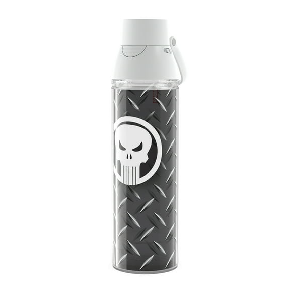 Tervis  Marvel Punisher Black Made in USA Double Walled Insulated Travel Tumbler, Classic - 24oz Venture Lite Water Bottle