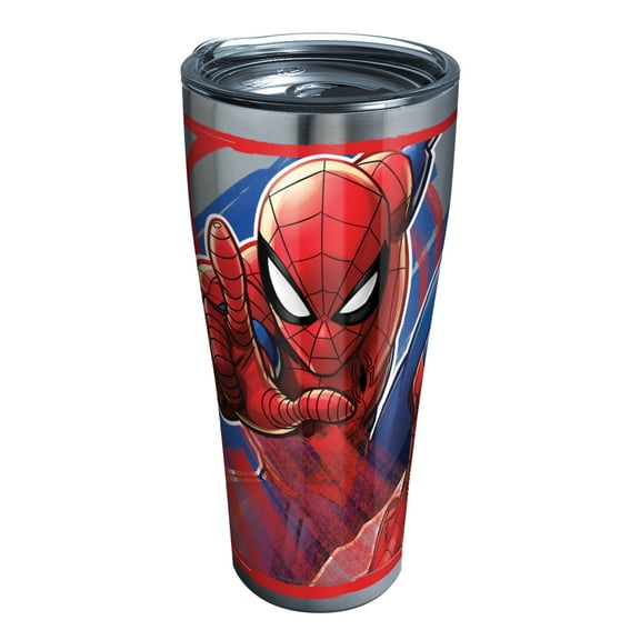 Tervis Marvel - Spider-Man Triple Walled  Insulated Tumbler Travel Cup Keeps Drinks Cold & Hot, 30oz, Stainless Steel