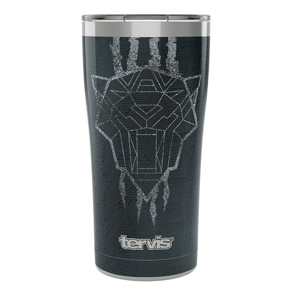 Tervis Marvel Studios Black Panther Wakanda Forever Triple Walled  Insulated Tumbler Travel Cup Keeps Drinks Cold & Hot, 20oz, Stainless Steel