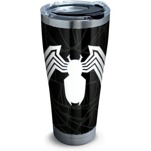 Tervis Marvel - Venom Triple Walled Insulated Tumbler Travel Cup Keeps Drinks Cold & Hot, 30oz - Stainless Steel, Venom