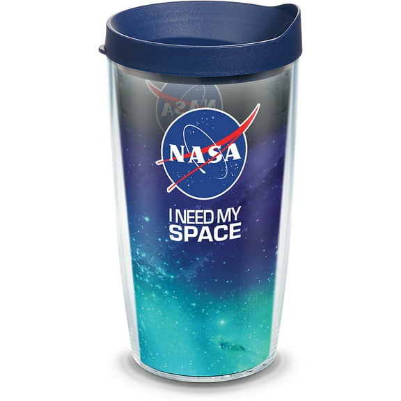 Tervis NASA I Need My Space Made in USA Double Walled  Insulated Tumbler Travel Cup Keeps Drinks Cold & Hot, 16oz, Classic