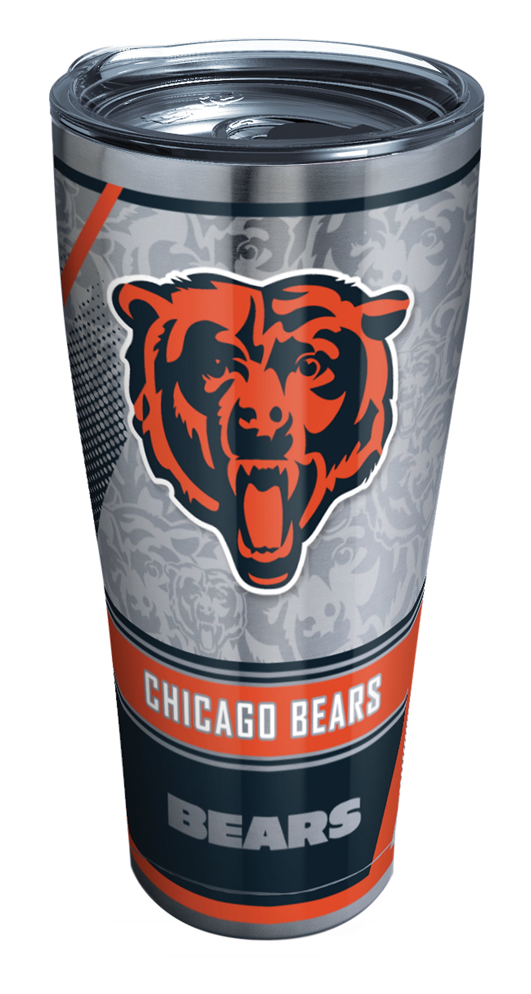 Tervis Made in USA Double Walled NFL Chicago Bears Insulated Tumbler Cup  Keeps Drinks Cold & Hot, 16oz Mug - Orange Lid, Primary Logo