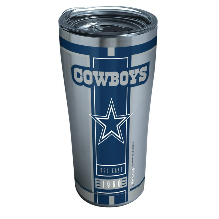 NFL Dallas Cowboys Personalized 20 oz Black Stainless Steel Tumbler