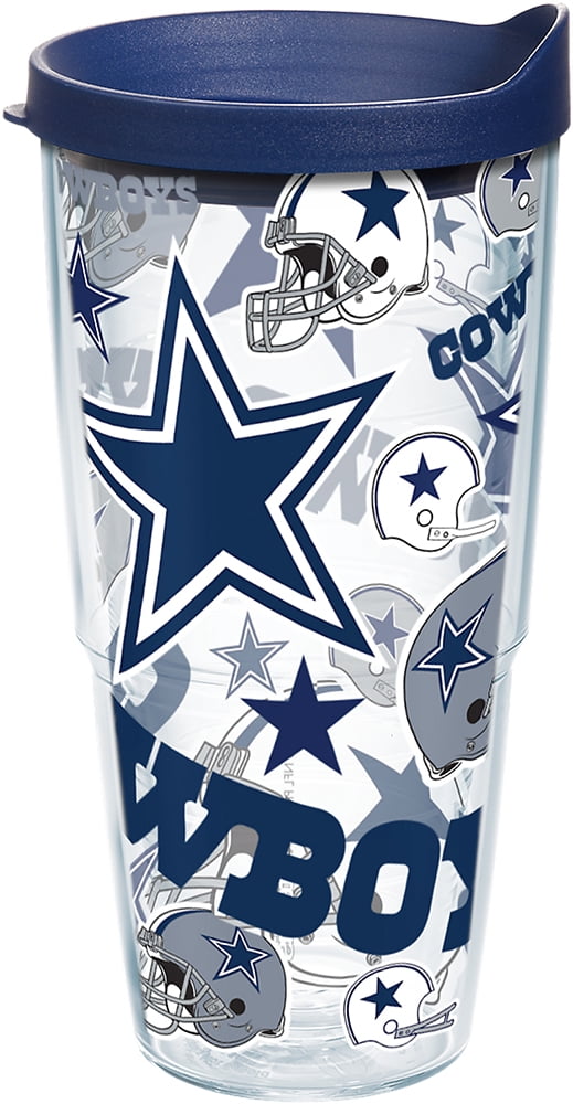 Tervis Tumbler Dallas Cowboys Insulated Plastic Drink Cup Double-Walled 24  fl oz