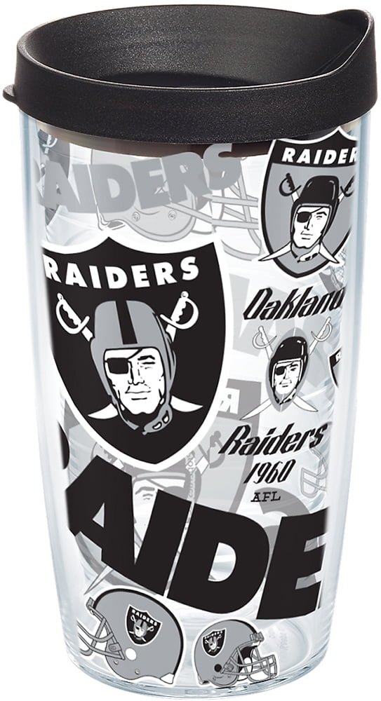 Vintage OAKLAND RAIDERS Football Thermos Hot And Cold Insulated 1 Liter  RARE 