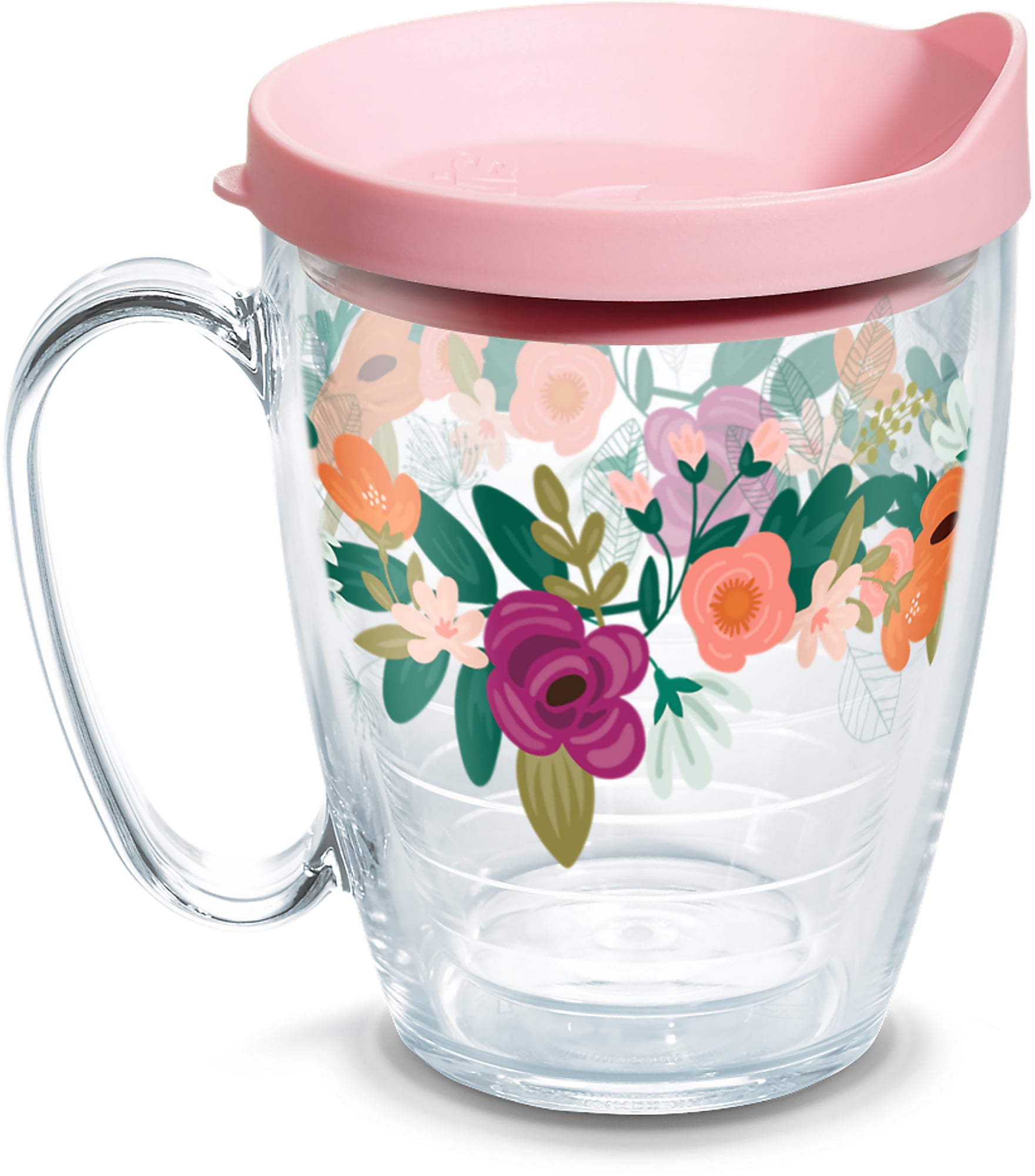 Tervis Neo Mint Floral Made in USA Double Walled Insulated Tumbler Travel  Cup Keeps Drinks Cold & Hot, 16oz Mug, Classic