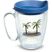 Tervis Palm Tree & Hammock Scene Made in USA Double Walled  Insulated Tumbler Travel Cup Keeps Drinks Cold & Hot, 16oz Mug, Lidded