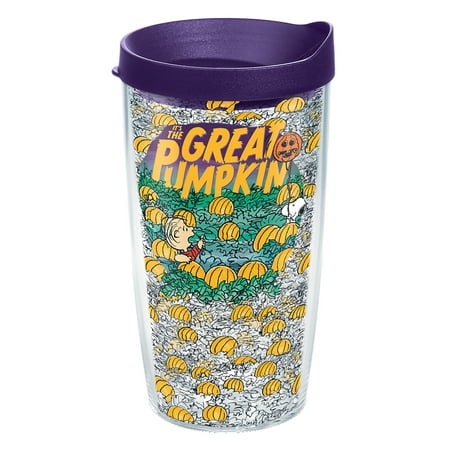 Tervis Peanuts - Great Pumpkin Made in USA Double Walled Insulated Tumbler Travel Cup Keeps Drinks Cold & Hot, 16oz, Classic