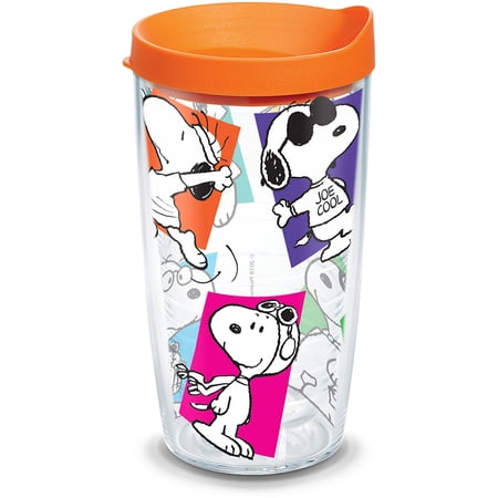 Tervis Peanuts Multi-Snoopy Made in USA Double Walled Insulated Tumbler Travel Cup Keeps Drinks Cold & Hot, 16oz, Classic