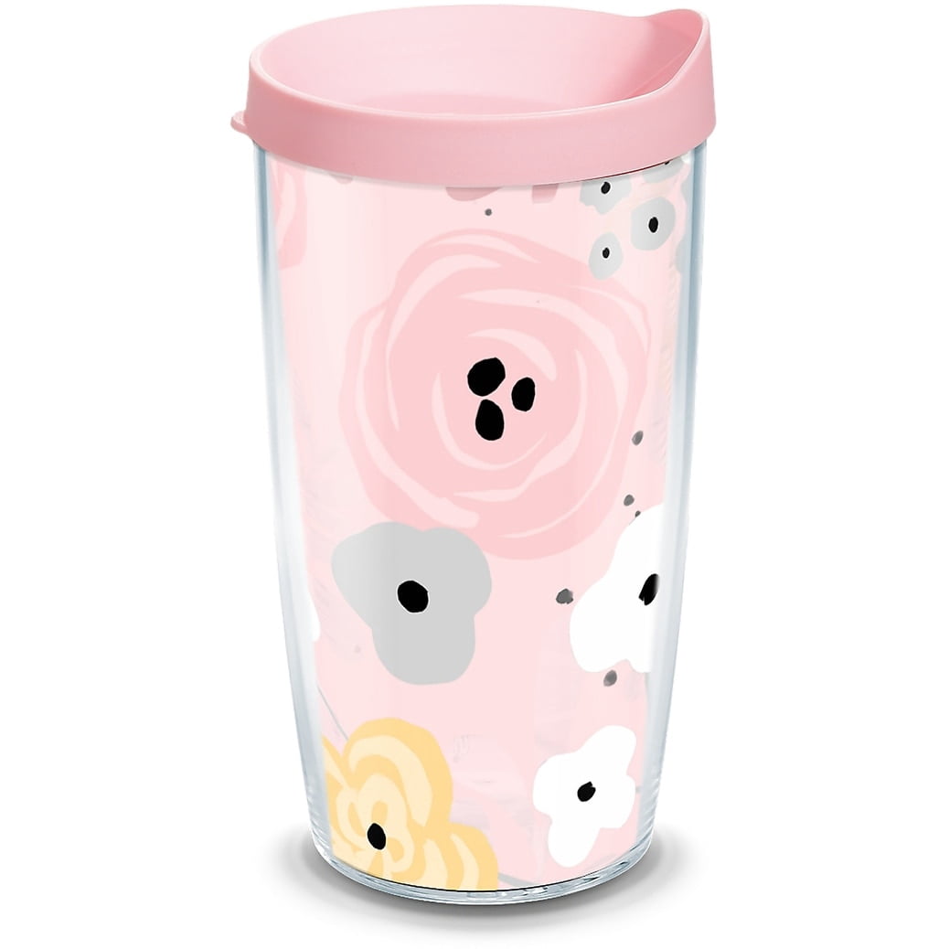 Tervis Red Roses Tervis Pink Floral Pattern Made in USA Double Walled Insulated Travel ...