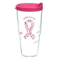 thumbnail image 1 of Tervis  Pink Ribbon Made in USA Double Walled Insulated Travel Tumbler, Clear 24oz, 1 of 5