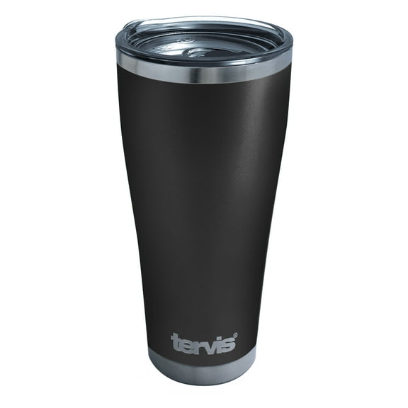 Tervis Powder Coated Stainless Steel Triple Walled  Insulated Tumbler Travel Cup Keeps Drinks Cold & Hot, 30oz Legacy, Onyx Shadow