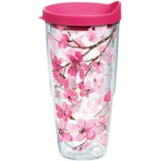 Tervis Sakura Japanese Cherry Blossom Made in USA Double Walled  Insulated Tumbler Travel Cup Keeps Drinks Cold & Hot, 24oz, Classic