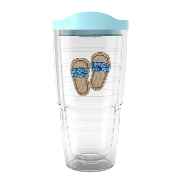 Tervis  Sandy Slides Made in USA Double Walled Insulated Tumbler Travel 24oz, Blue