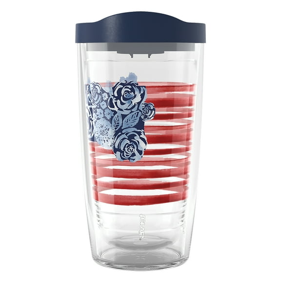 Tervis Sara Berrenson - Home Sweet Home American Flag Made in USA Double Walled Insulated Travel Tumbler, Classic - 16oz