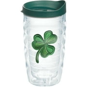 Tervis Shamrock Made in USA Double Walled  Insulated Tumbler Travel Cup Keeps Drinks Cold & Hot, 10oz Wavy, Classic