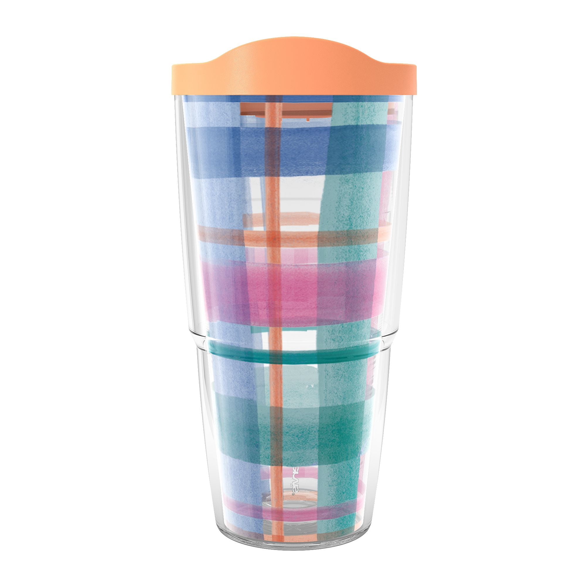 Insulated Tumbler Tervis 20oz  Hot Pink Gingham, Stainless Steel, Dishwasher  Safe 20 Oz Stainless Steel Cup