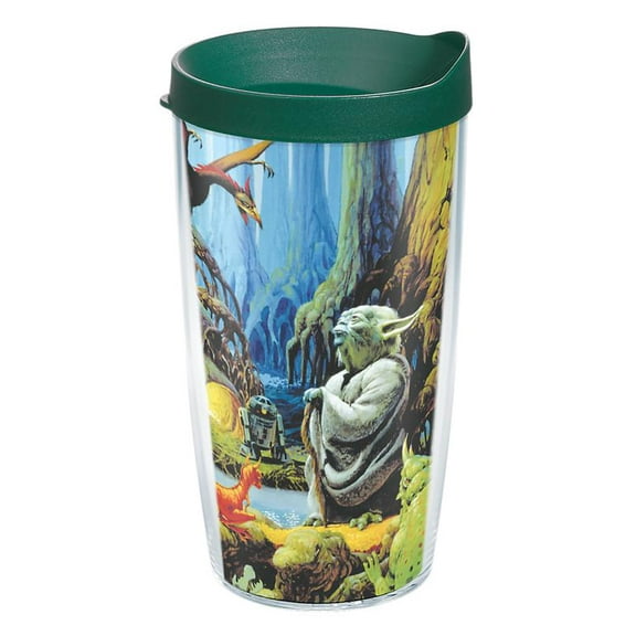 Tervis Star Wars Empire 40th Anniversary Yoda Made in USA Double Walled Insulated Travel Tumbler, Classic 16oz