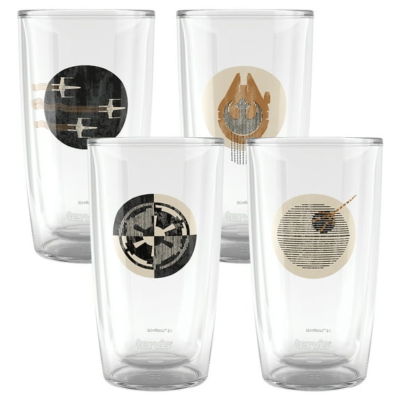 Tervis Star Wars Insignia Collection Assorted Made in USA Double Walled  Insulated Tumbler Travel Cup Keeps Drinks Cold & Hot, 16oz - 4pk, Classic