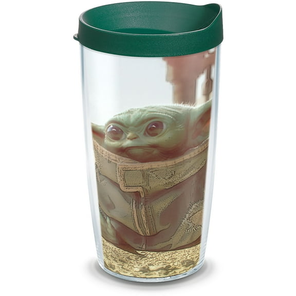 Tervis Star Wars - The Mandalorian Child Made in USA Double Walled  Insulated Tumbler Travel Cup Keeps Drinks Cold & Hot, 16oz, Classic